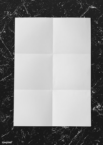 White folded paper on marble mockup | Free stock psd mockup - 578705