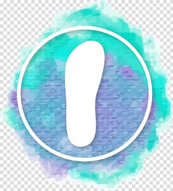 White footprints painted Fantasy Ink transparent background PNG clipart