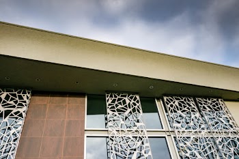 White Framed Glass Window