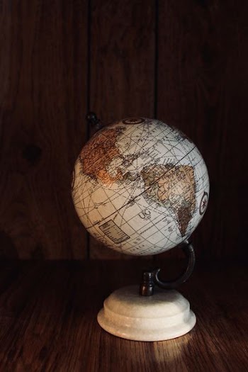 white globe model