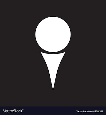 white golf ball solid icon