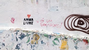white graffiti wall