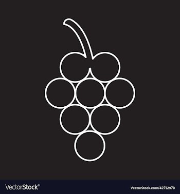 white grapes solid icon