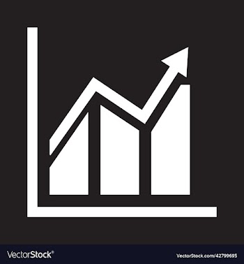 white graph icon or logo
