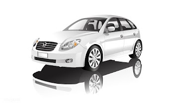 White hatchback car isolated on white vector | Free stock vector - 540181
