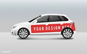 White hatchback car template vector for desig.. | Free stock vector - 540116