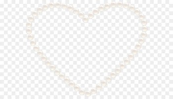 White Heart Pattern - Transparent Pear Heart 