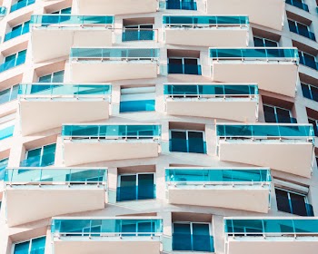 White High Storey Building