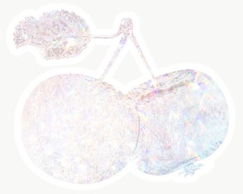 White holographic apple twig sticker design element | Free  transparent png - 2343353