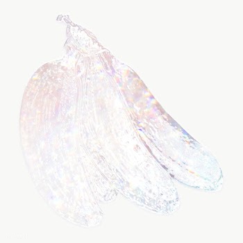 White holographic bananas sticker design element | Free  transparent png - 2343601