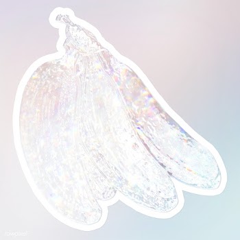White holographic bananas sticker design resource illustration | Free  illustration - 2343607