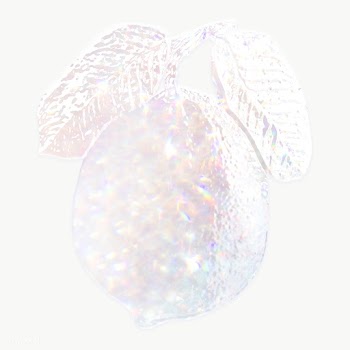 White holographic lemon sticker design element | Free  transparent png - 2343352
