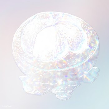 White holographic mangosteen sticker design resource illustration | Free  illustration - 2343366