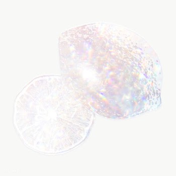 White holographic ripe lemons sticker design element | Free  transparent png - 2343065