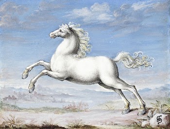 White horse (1552&ndash;1601) painting in high | Free Photo Illustration - rawpixel