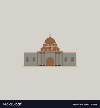 White house vector image