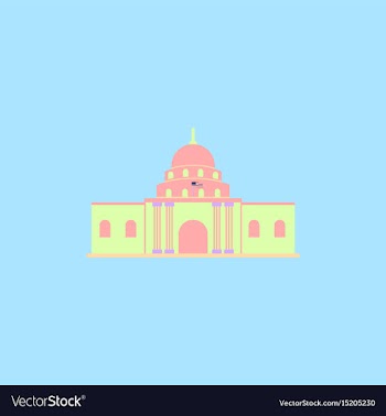 White house vector image