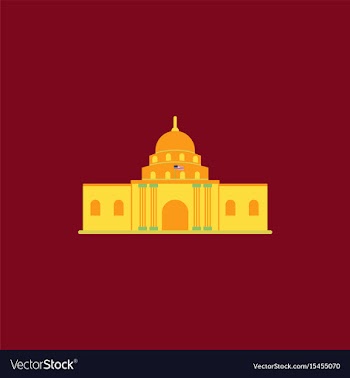 White house vector image