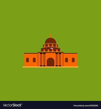 White house vector image