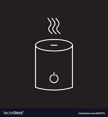 white humidifier line icon