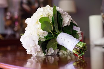 White Hydrangea Flower Bouquet 