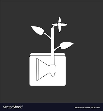 White icon on black background axe with buds vector image