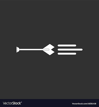 White icon on black background bow arrow vector image