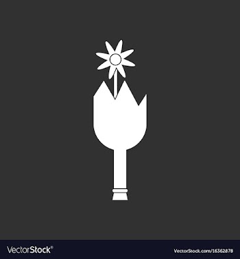 White icon on black background broken bottle and vector image