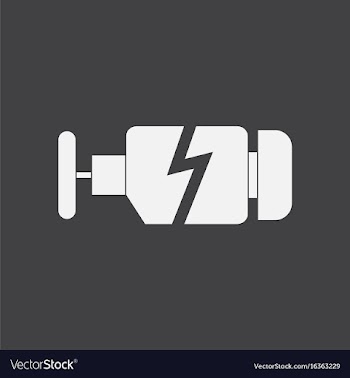 White icon on black background broken engine vector image