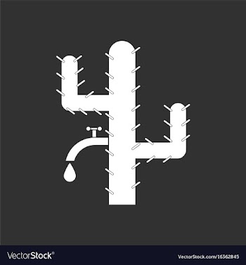 White icon on black background cactus with crane vector image