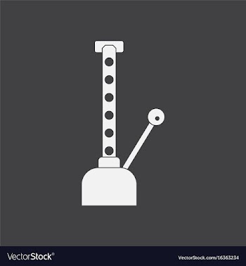 White icon on black background car crane vector image