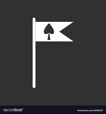 White icon on black background cards symbol on vector image