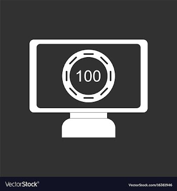 White icon on black background casino chip on vector image
