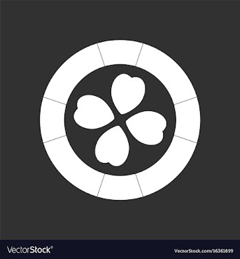 White icon on black background casino chip vector image