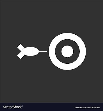 White icon on black background children darts vector image