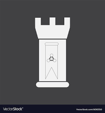 White icon on black background energy university vector image