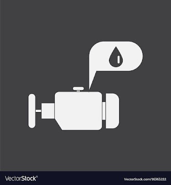 White icon on black background engine and oil vector image