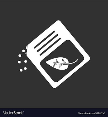 White icon on black background fertilizer package vector image