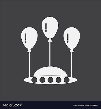 White icon on black background flying saucer and vector image