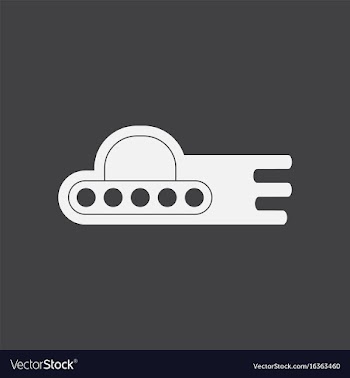White icon on black background flying saucer icon vector image