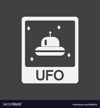 White icon on black background flying saucer on vector image