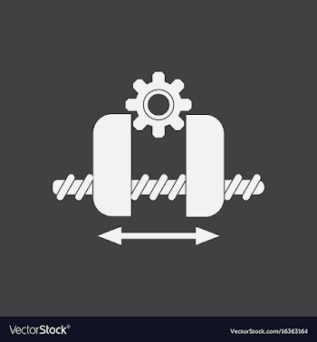 White icon on black background gears and wheels vector image