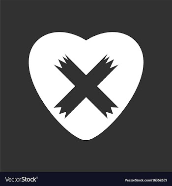 White icon on black background heart plaster icon vector image