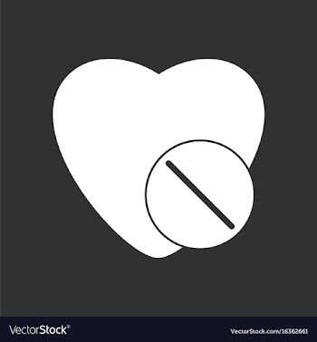 White icon on black background heart with medical vector image