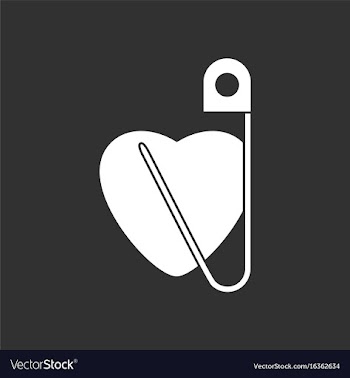 White icon on black background heart with safety vector image