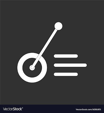 White icon on black background kids wheel and vector image
