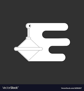 White icon on black background kids whirligig vector image