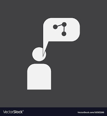 White icon on black background man silhouette and vector image