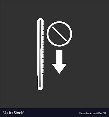 White icon on black background medical thermometer vector image