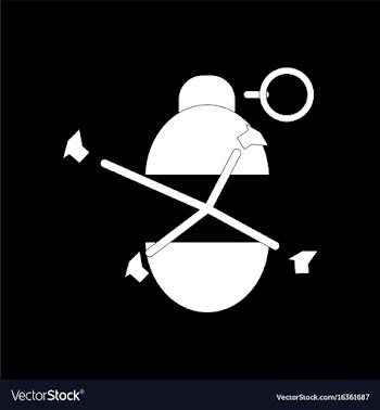 White icon on black background military grenade vector image